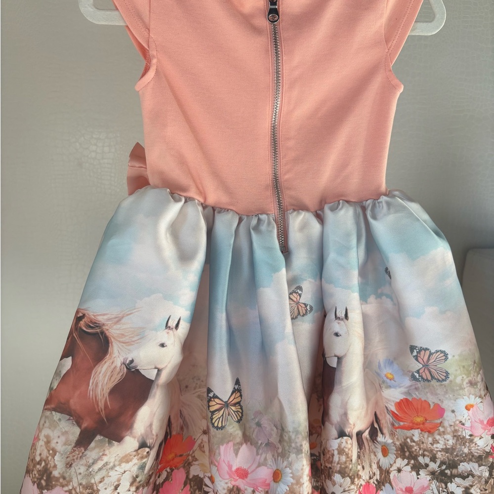H&M Peach and Multicolor Kids Formal Dress - Picture 4 of 4